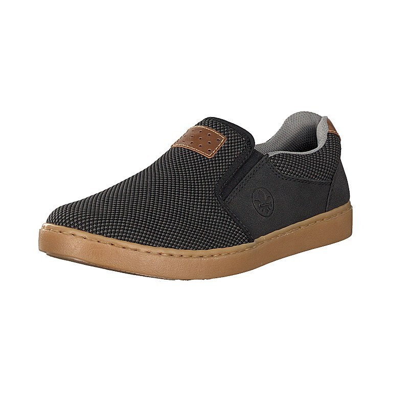 Slip On Rieker B6064-00 Para Homem - Pretas